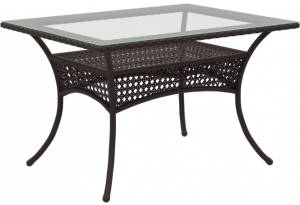 Обеденный стол из экоротанга DECO 120х90