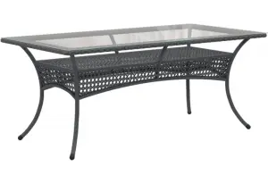 Обеденный стол из экоротанга DECO 180х90