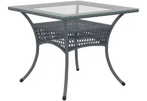 Обеденный стол из экоротанга DECO 90х90