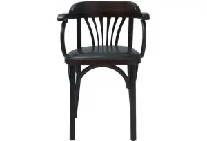 Венское кресло мягкое (темно-коричневый, экокожа)