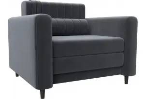 Кресло Лига-070 SEVEN 17 серый (Велюр)