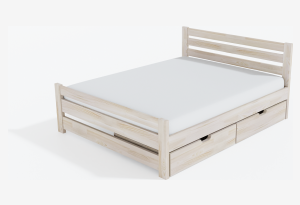 Двуспальная кровать Амелия 3 из массива сосны