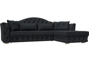 Диван угловой Артис правый угол JOLY 16 темно-серый (Замша)