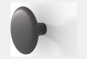 Ручка КМ - 7 Черная + винт 4*22 - Диаметр 30/20