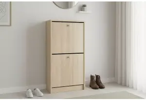 Обувница закрытая 49х28х93 см с двумя отделениями Теви