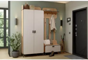 Набор мебели для прихожей (170,2х220,1х38,2 см) Жаклин