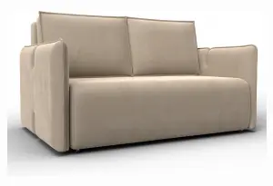 Диван прямой Лига-117 SEVEN 729 бежевый (Велюр)