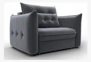 Кресло Лига-100 НПБ SEVEN 17 серый (Велюр)