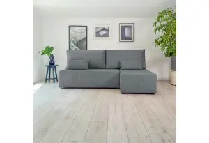 Корсо Лайт Диван угловой Cilium графитовый