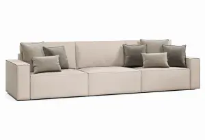 КОРСО XL Диван тканевый прямой бежевый
