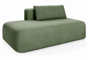 НОВЫЕ ЭМОЦИИ МИНИ Диван прямой, зеленый, банкетка слева