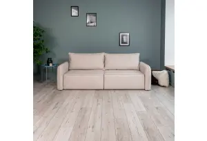 ПОРТЛЕНД Диван прямой светло-бежевый, букле