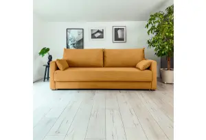 РИМИНИ Диван прямой Cilium горчичный