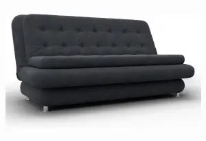 Диван-книжка Лига-123 LAIM 26 темно-серый (Велюр)