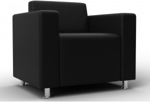 Кресло Лига-093 ВН Черный (Экокожа)