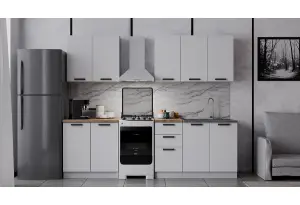 Модульная кухня Фортуна Белый МДФ 2 м