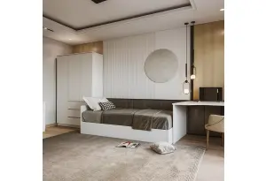   Модульная спальня Мори Композиция №3 белый