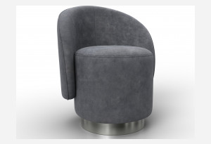 Кресло Лига-108 BRUT 16 темно-серый (Велюр)