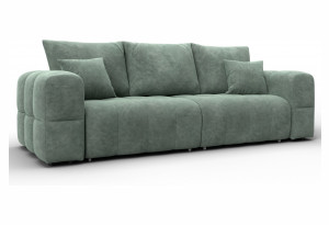 Диван прямой Лига-110 НПБ BRUT 08 зеленый (Велюр)