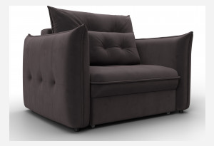 Кресло Лига-100 НПБ SEVEN 727 коричневый (Велюр)