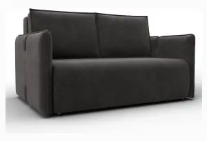 Диван прямой Лига-117 LAIM 10 темно-коричневый (Велюр)