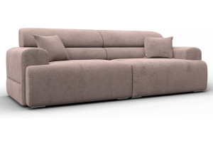 Диван прямой Лига-109 НПБ TOWER 05 бежевый (Велюр)