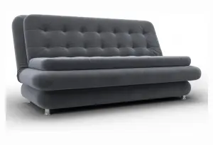 Диван-книжка Лига-123 SEVEN 17 серый (Велюр)