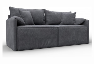 Диван прямой модульный Лига-106 BRUT 16 темно-серый (Велюр)