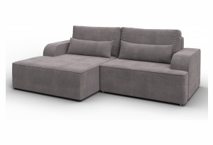 Диван угловой Лига-120 угол левый LAIM 04 бежевый (Велюр)