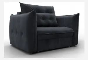 Кресло Лига-100 НПБ TOWER 11 темно-серый (Велюр)