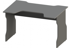 Стол компьютерный ВАРДИГ K1 120x82, антрацит/серебристый