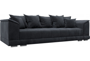 Диван прямой НордСтар НПБ TOWER 11 темно-серый (Велюр)