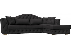 Диван угловой Артис правый угол JOLY 08 коричневый (Замша)