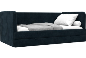 Кровать детская Лига-143 LAIM 21 графит (Велюр)