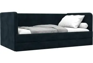 Кровать детская Лига-143 LAIM 21 графит (Велюр)