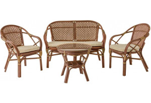 Комплект плетеной мебели Петани с диваном