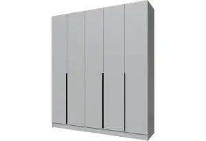 Шкаф Мадрид (2,0) ящики внутри, серый камень