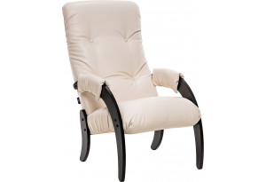 Кресло для отдыха Модель 61 Венге текстура, к/з Varana cappuccino