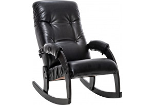 Кресло-качалка Модель 67 Венге, к/з Vegas Lite Black
