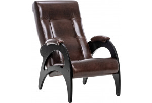 Кресло для отдыха Модель 41 (Венге/Antik crocodile/Фанера, шпон, лак)