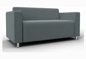 Диван прямой Лига-093 ВН Амур 07 серый (Рогожка)