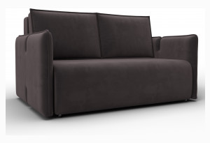 Диван прямой Лига-117 SEVEN 727 коричневый (Велюр)