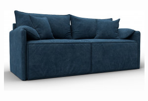 Диван прямой модульный Лига-106 BRUT 11 синий (Велюр)