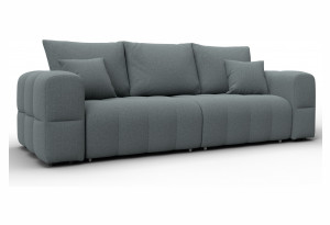 Диван прямой Лига-110 НПБ Амур 07 серый (Рогожка)