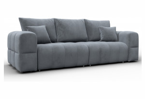 Диван прямой Лига-110 НПБ TOWER 10 серый (Велюр)