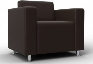 Кресло Лига-093 ВН Коричневый (Экокожа)
