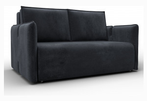 Диван прямой Лига-117 TOWER 11 темно-серый (Велюр)