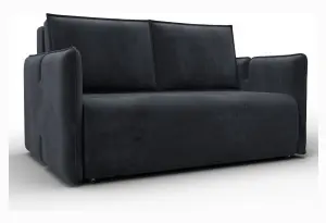 Диван прямой Лига-117 TOWER 11 темно-серый (Велюр)