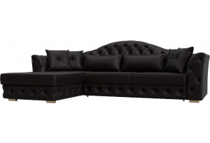 Диван угловой Артис левый угол GRIFON 12 коричневый (Экокожа)