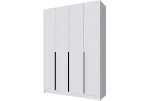 Шкаф Мадрид (1,6) ящики внутри, белый